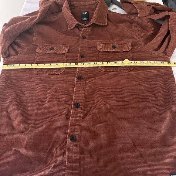 Pacific Northwest Union SEA WA Shacket shirt Men XXL Corduroy Burnt Orange - Picture 14 of 16